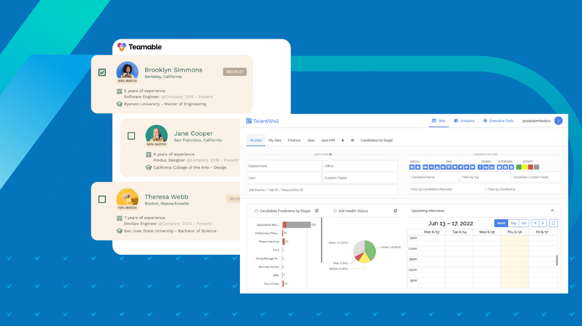 TalentWall and Teamable- Lever/Smart Recruiters